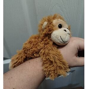 Wild Republic Plush Brown Orangutan Monkey Ape 8 Inch Wrist Hugger Slap Bracelet